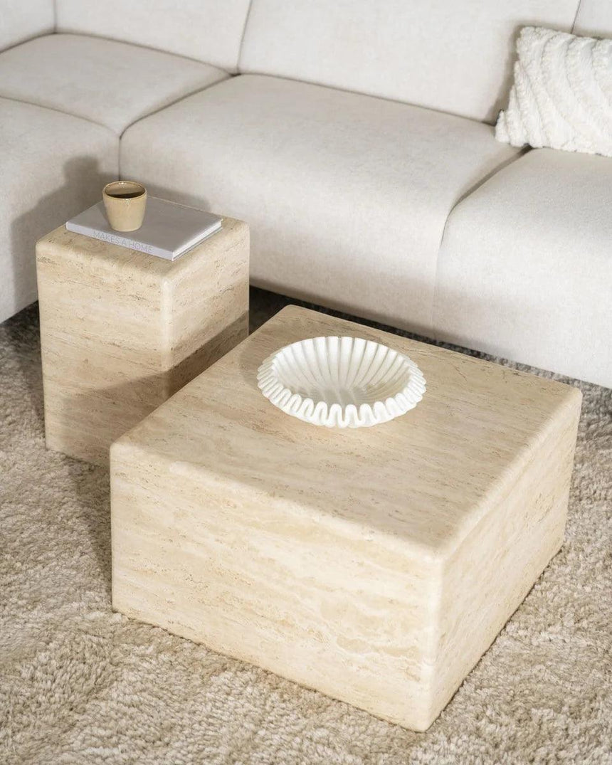 Donta Limestone Coffee Table