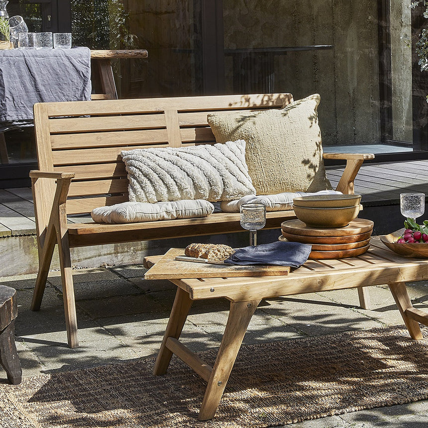 Odin wooden garden bench