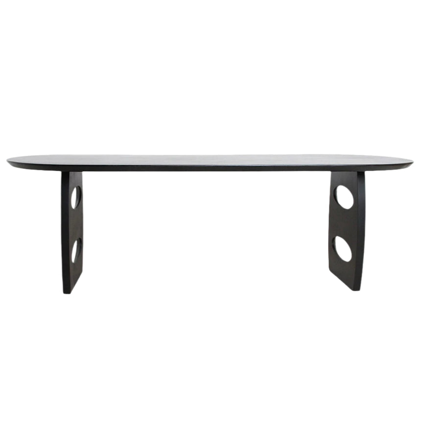 Bullnose Teardrop fa étkezőasztal 200x90