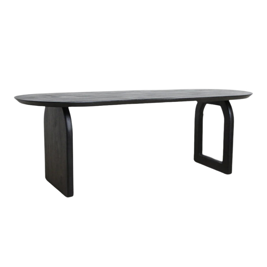Bullnose Mix wood dining table 200x90