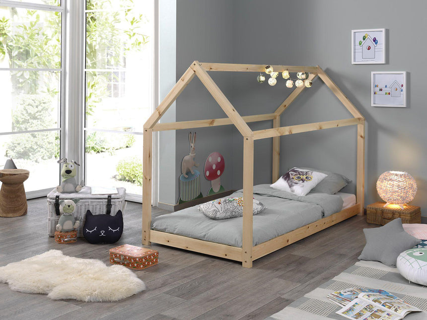 Cabane wooden house children's bed, 90x200
