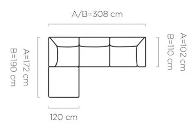 Candelo Mini balos sarokkanapé