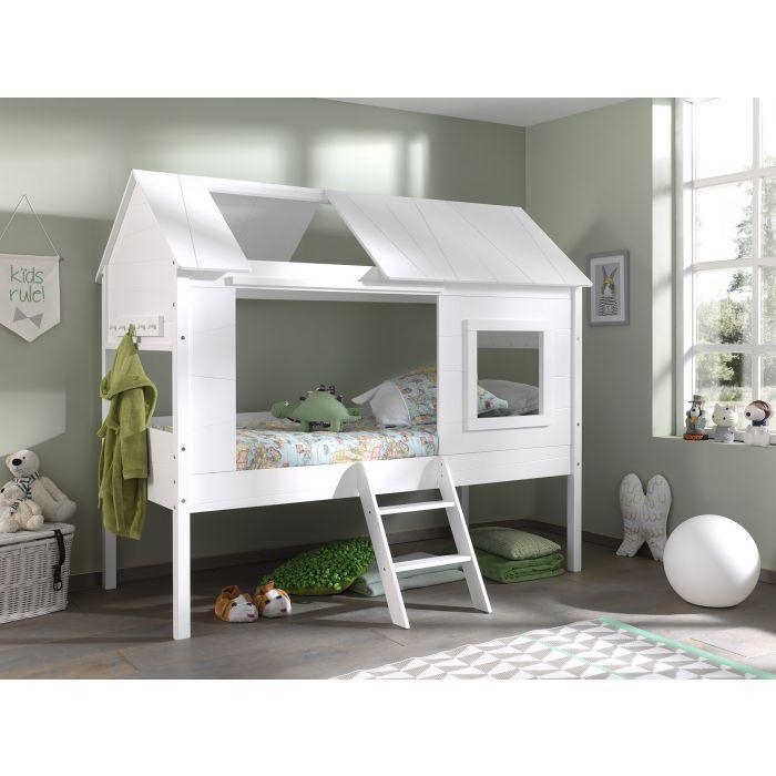 Charlotte wooden house children's bed, 90x200