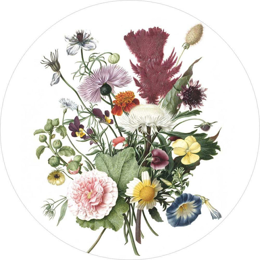 Wild flowers kerek tapéta-0