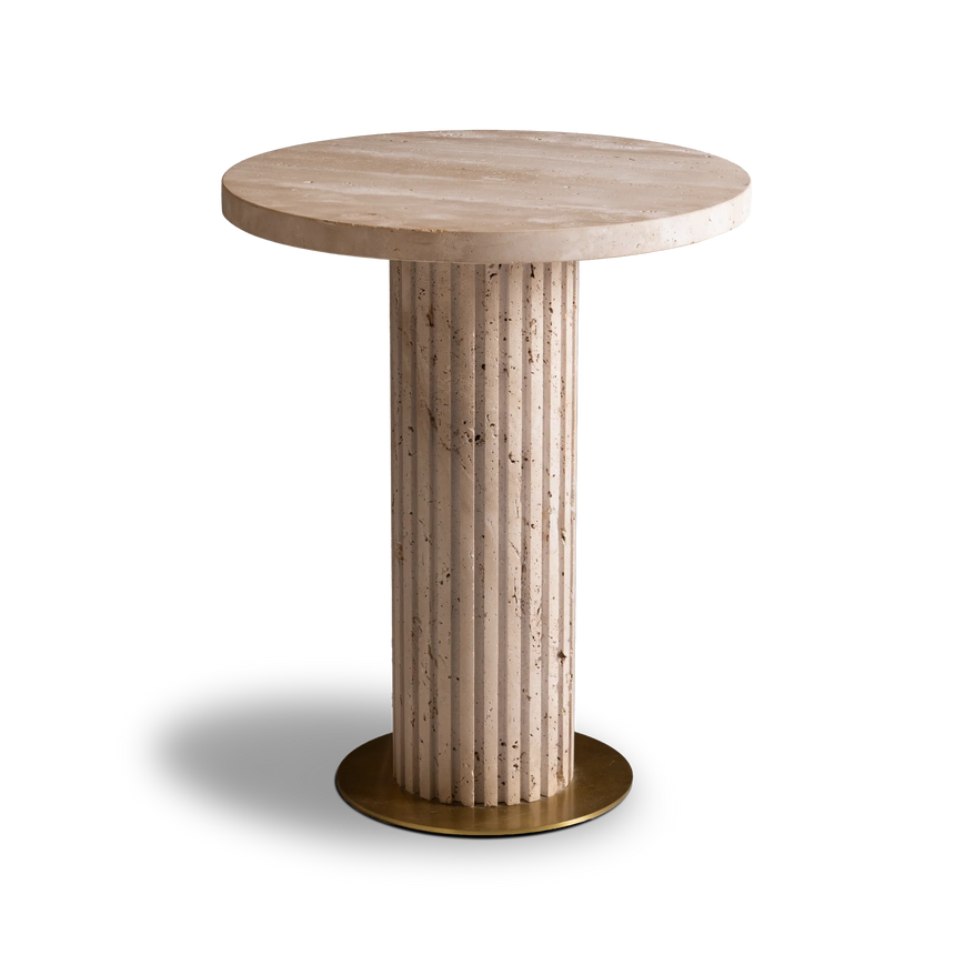 Fer metal storage table