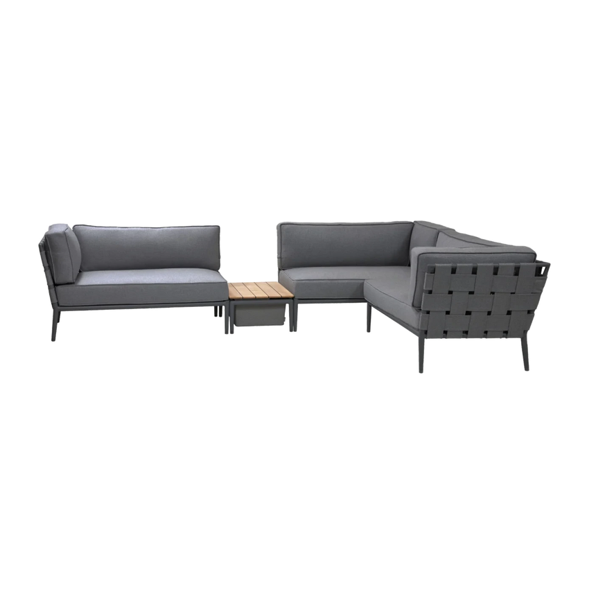 Conic szövet kerti sarokkanapé 332x222