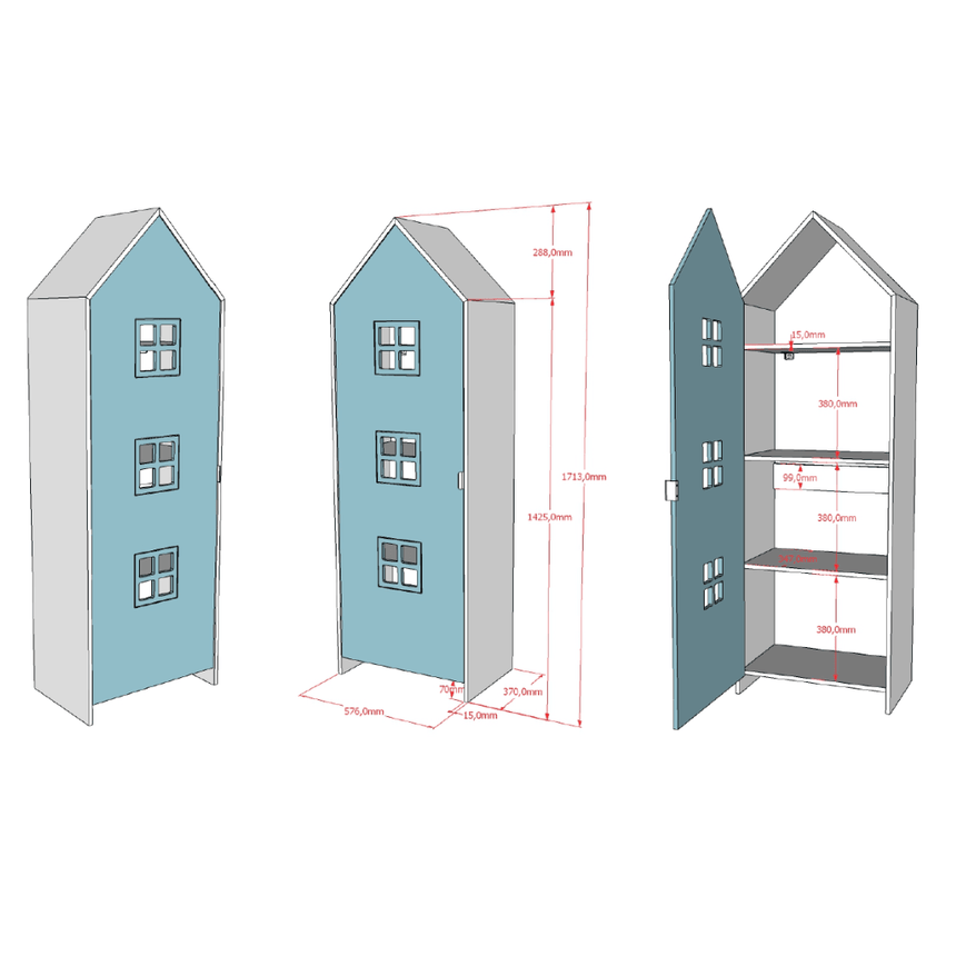 Casami Bruges wooden children's wardrobe