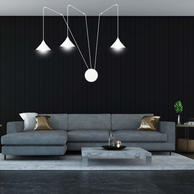 Abramo 3 metal wall lamp