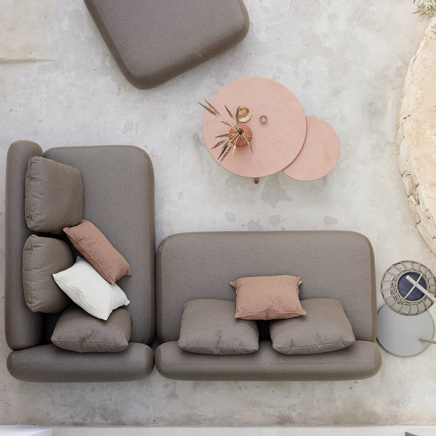 Twist kerámia kerti dohányzóasztal fém lábbal Ø70