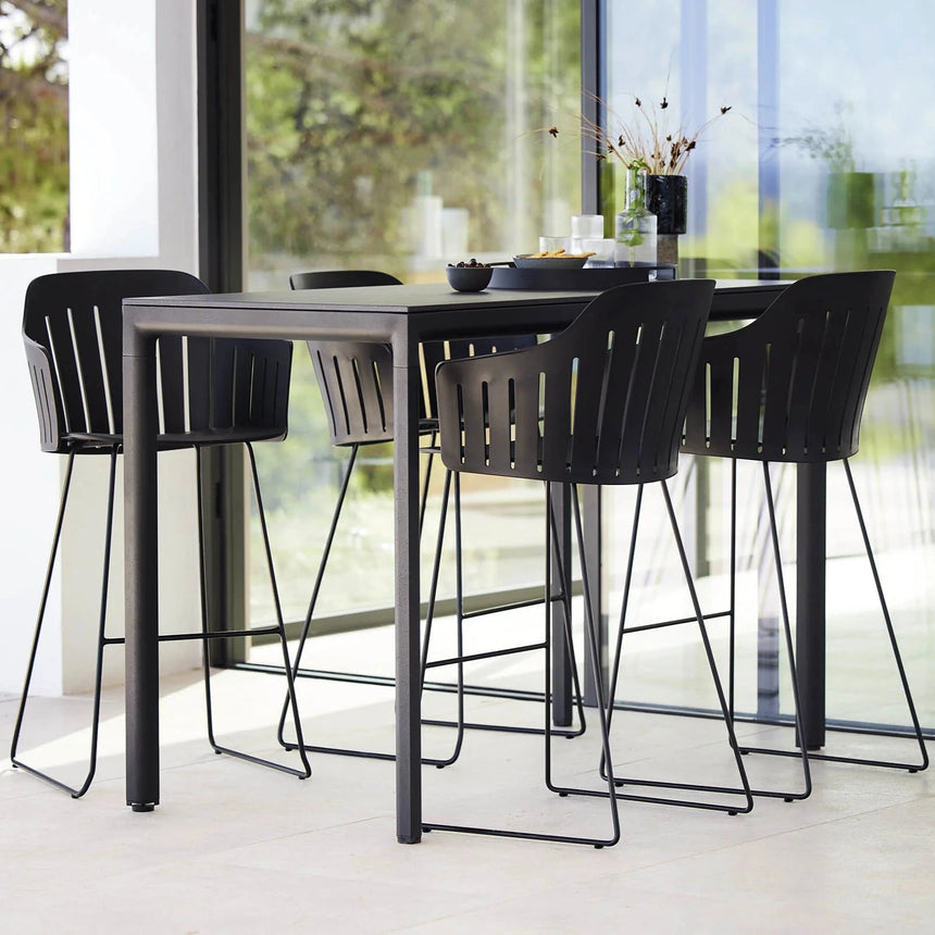 Choice PP kerti bárszék fém lábbal