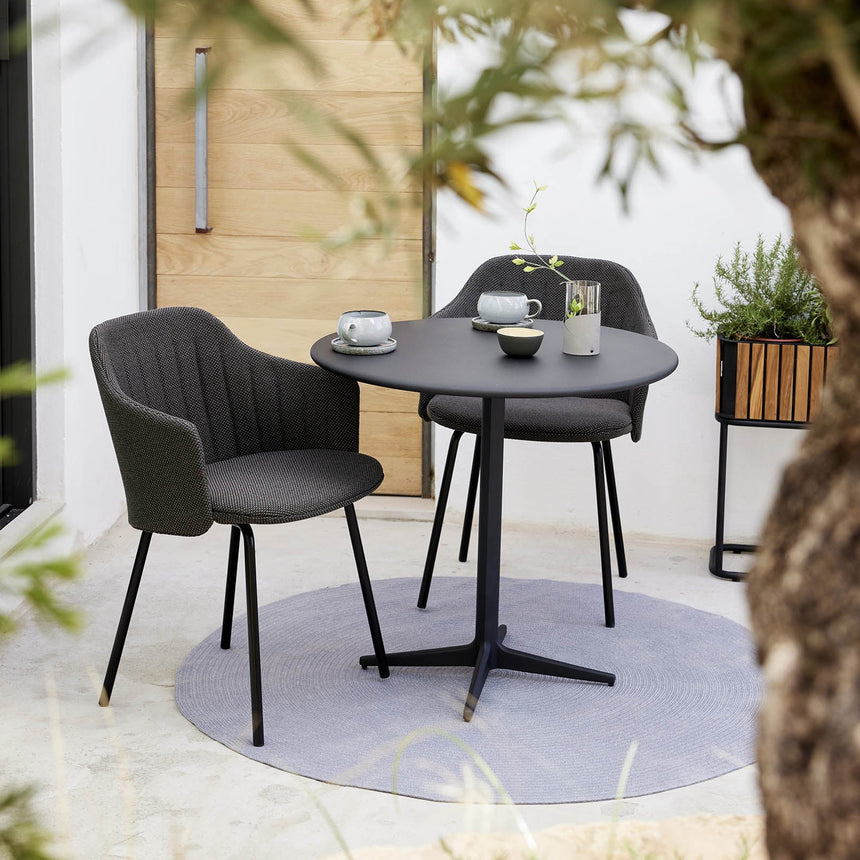 Drop fém kerti bisztró asztal Ø80