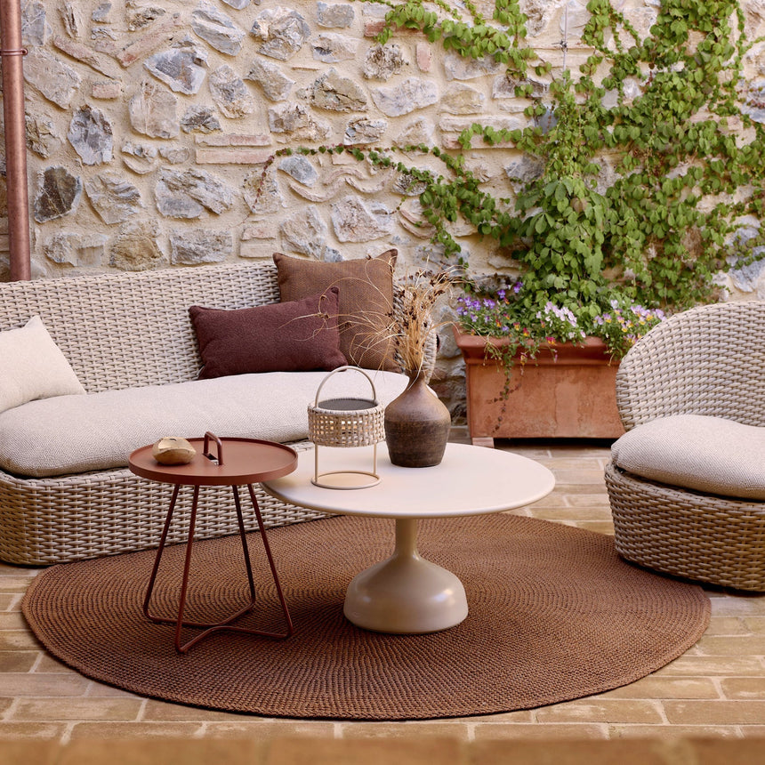 Glaze kő kerti dohányzóasztal Ø70