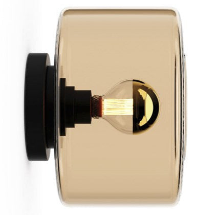 Drum S üveg falilámpa