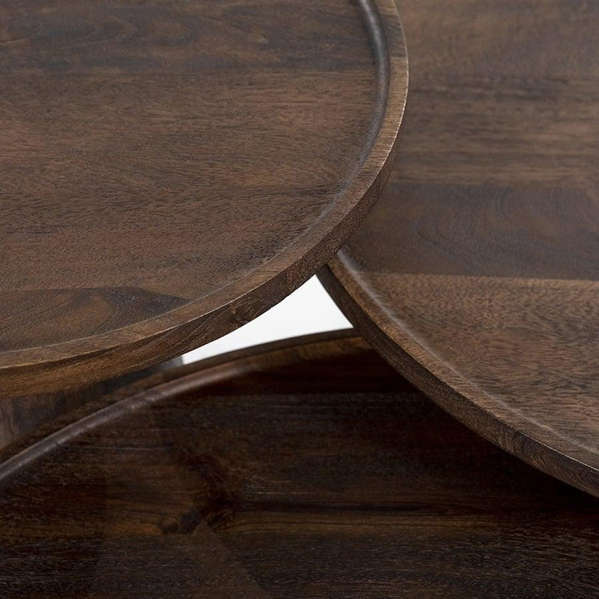 Ron fa dohányzóasztal Ø80 - Dutch Home