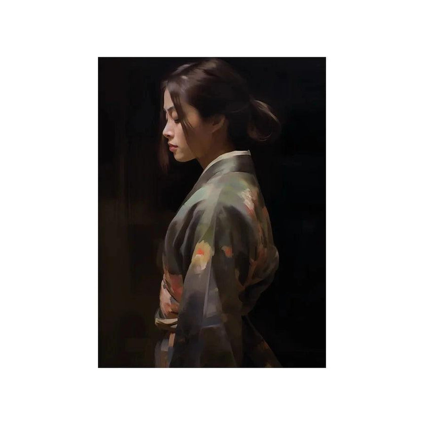 Kimono Tales design canvas print