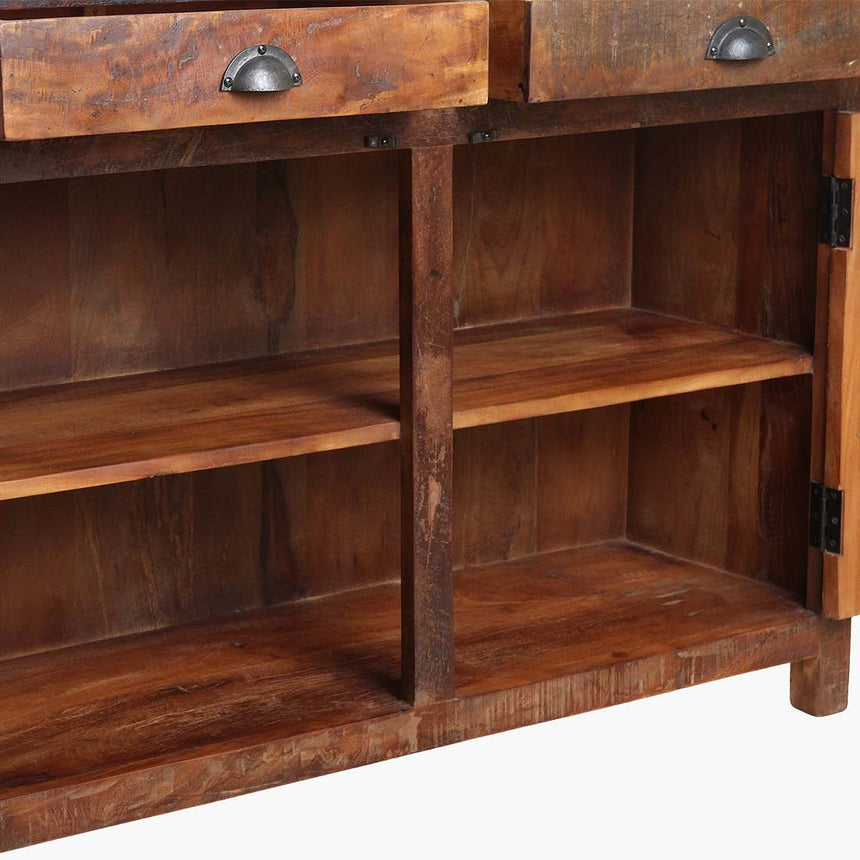 Factory wooden cabinet with drawers