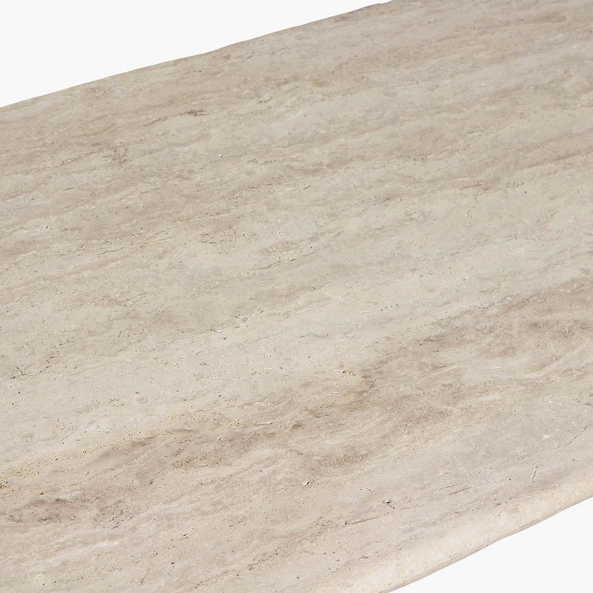 Oblong mészkő dohányzóasztal