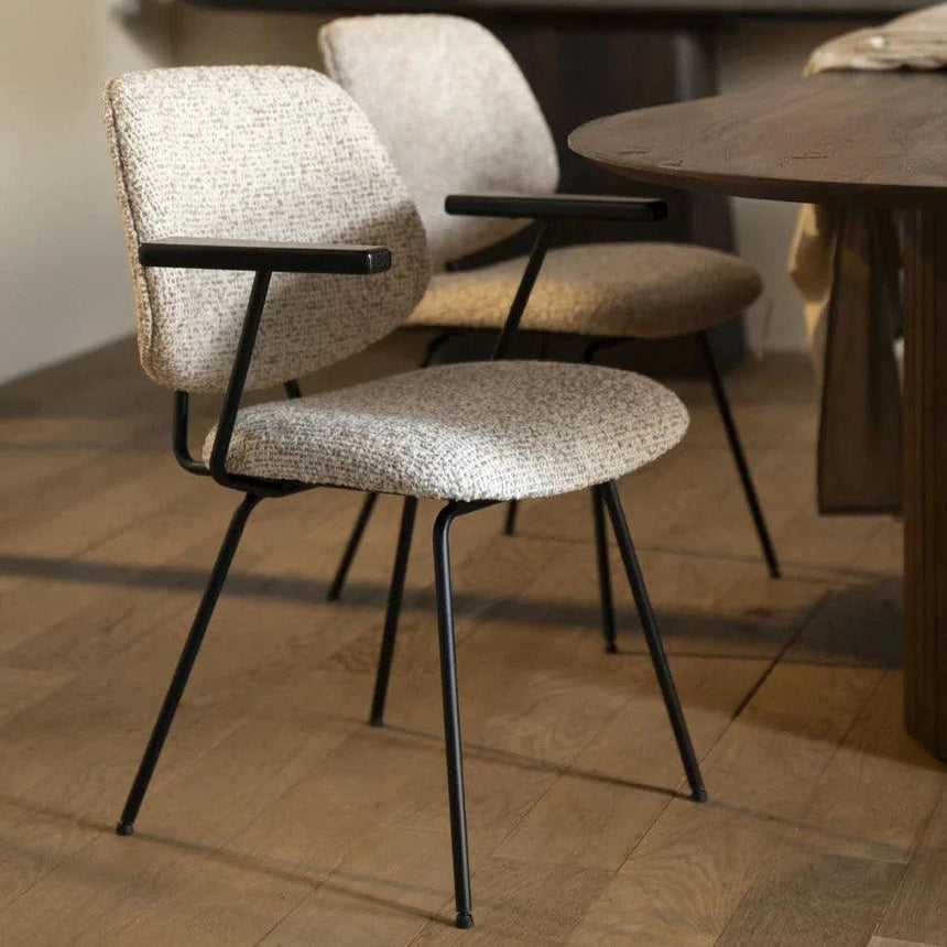 Jon szövet karfás szék - Dutch Home