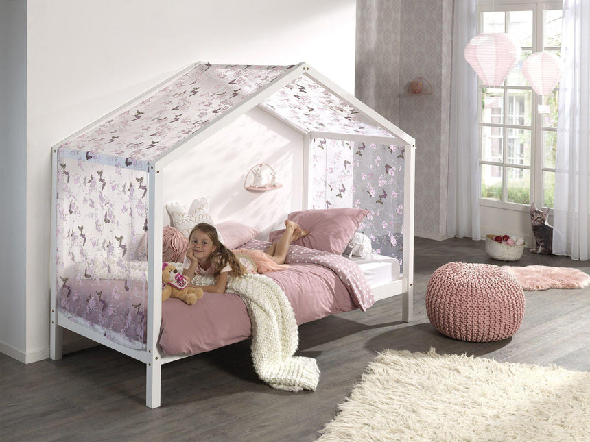 Dallas ZH90 wooden house children's bed, 90x200