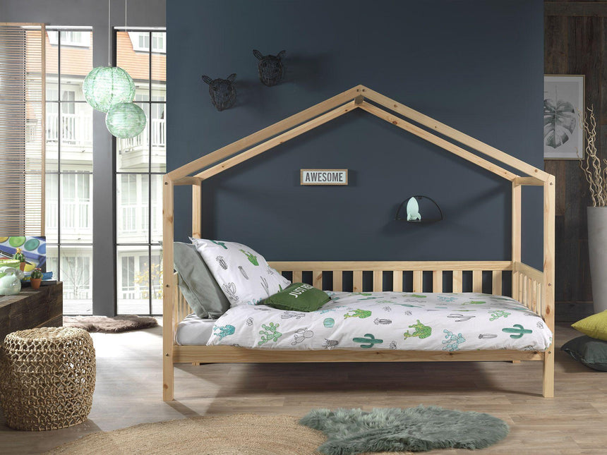DALLAS wooden house children's bed 90x200