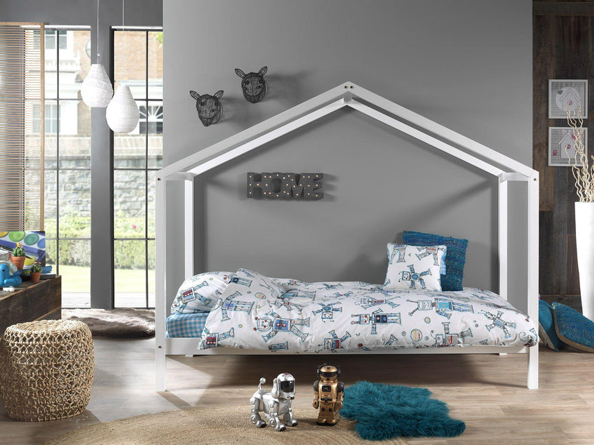 Dallas ZH90 wooden house children's bed, 90x200