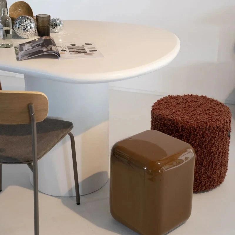 Vista fabric pouf Ø42