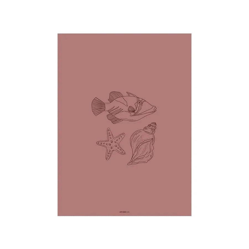 Tres Pisces design canvas print