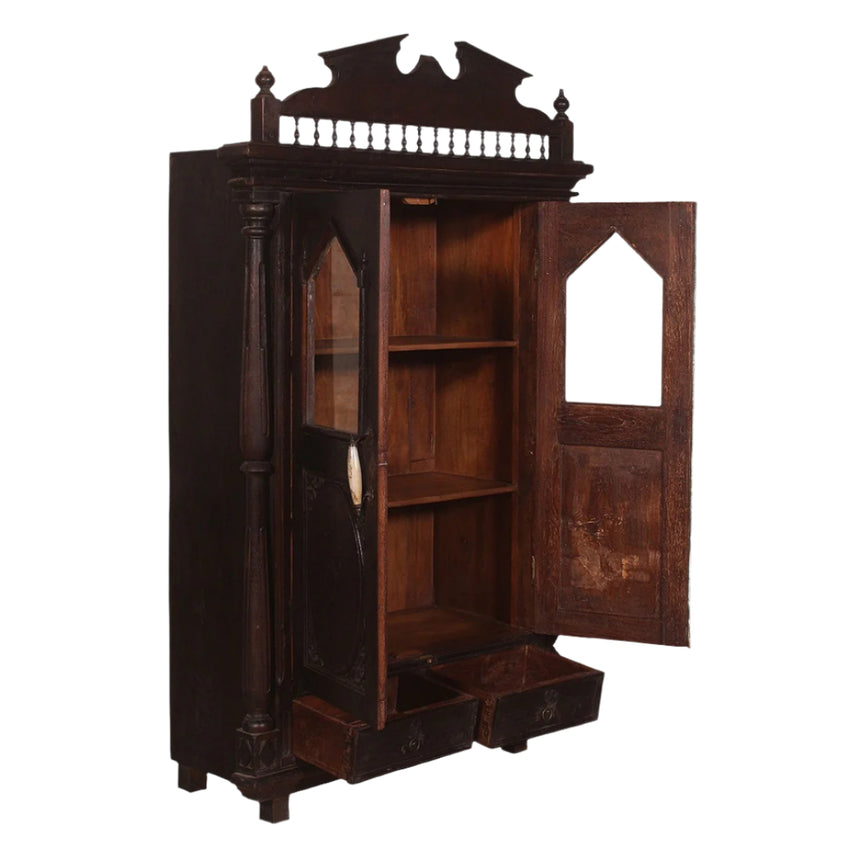 Black wooden cabinet