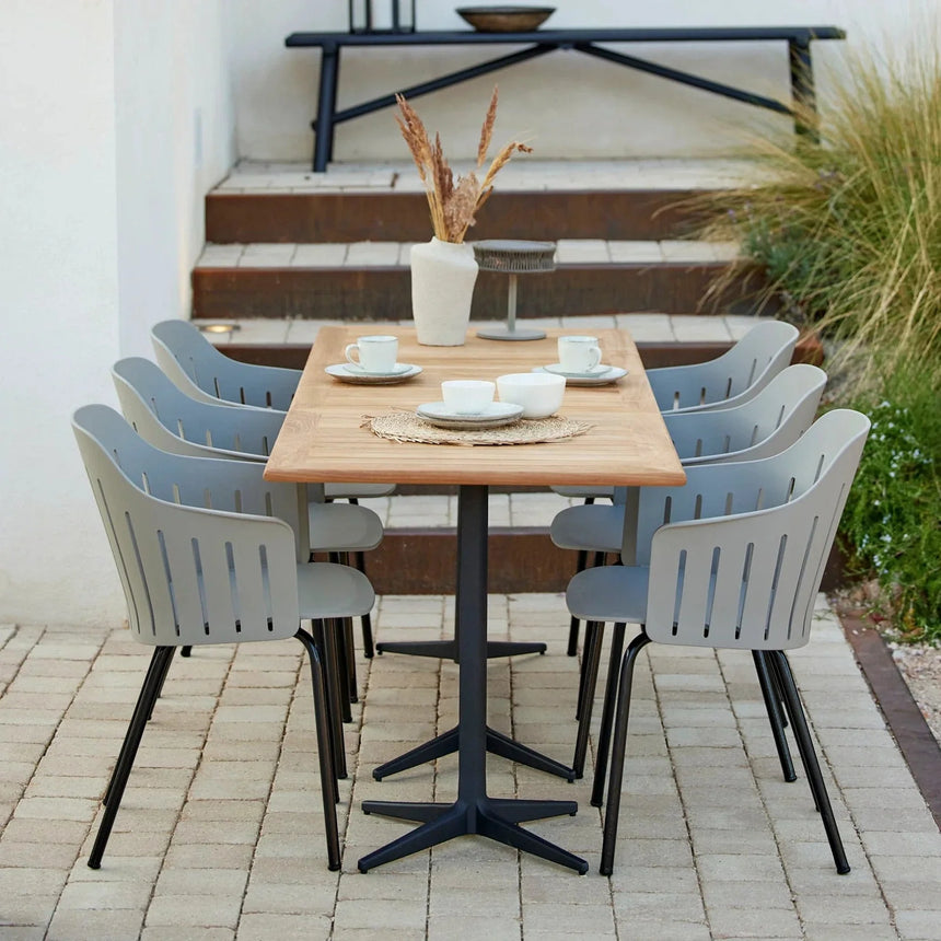 Drop fa kerti étkezőasztal 130x75