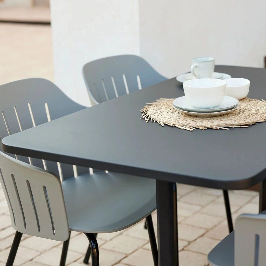 Drop fém kerti étkezőasztal 130x75