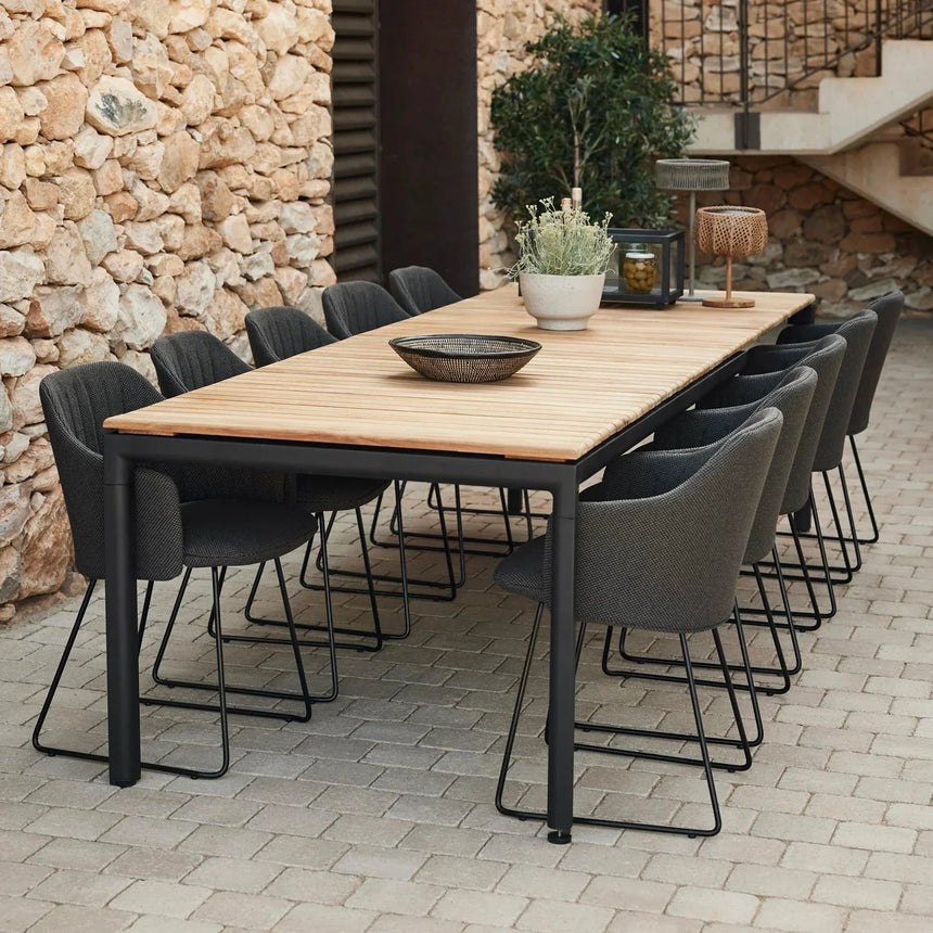 Drop fa bővíthető kerti asztal 200x100