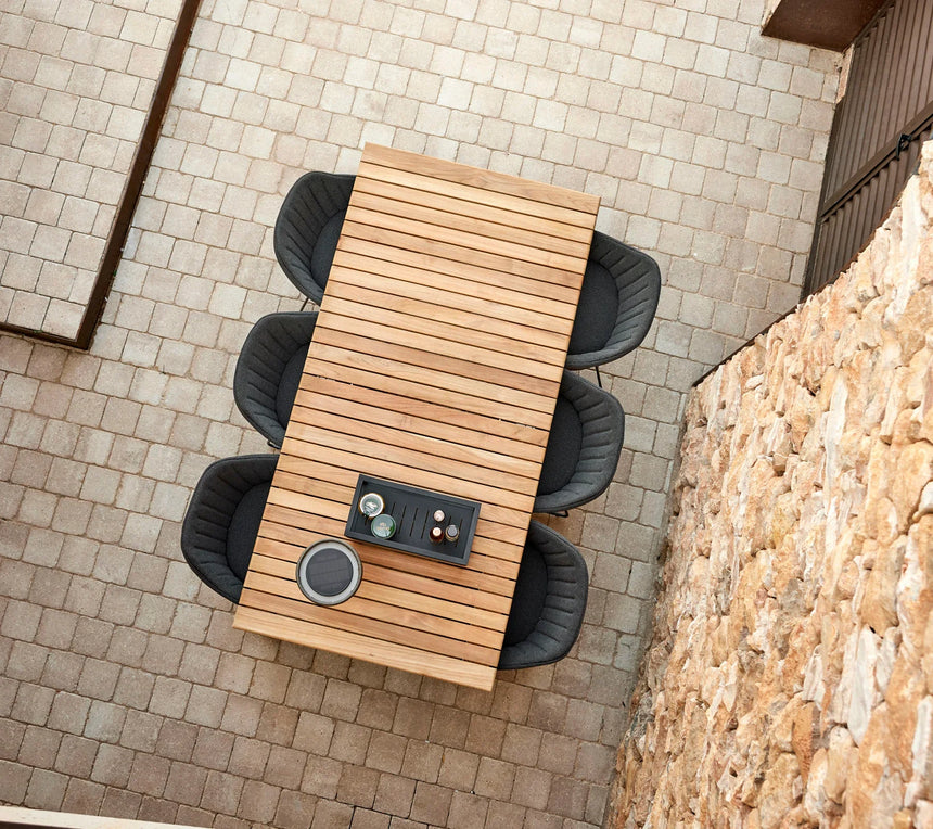 Drop fa bővíthető kerti asztal 200x100