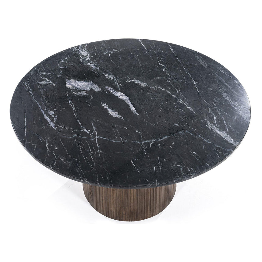 Maxim márvány étkezőasztal Ø130-1