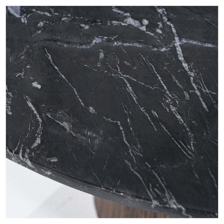 Maxim márvány étkezőasztal Ø130-2