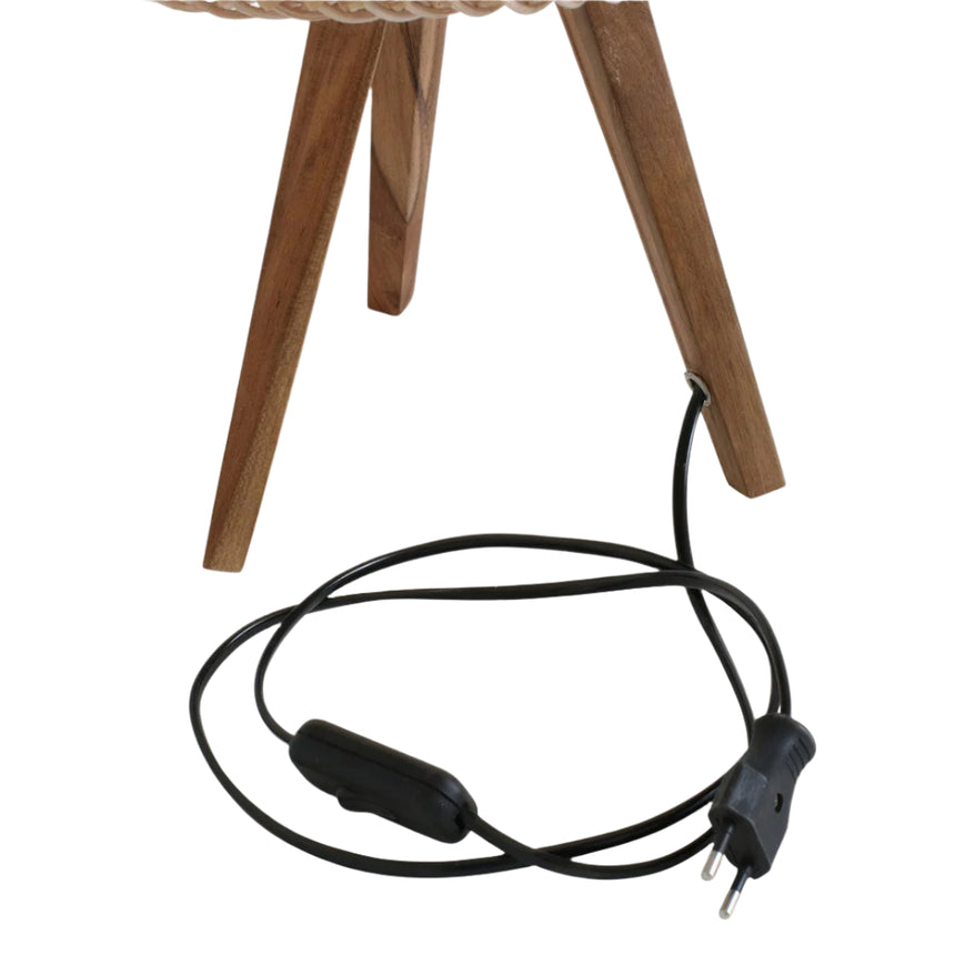 Maze rattan asztali lámpa