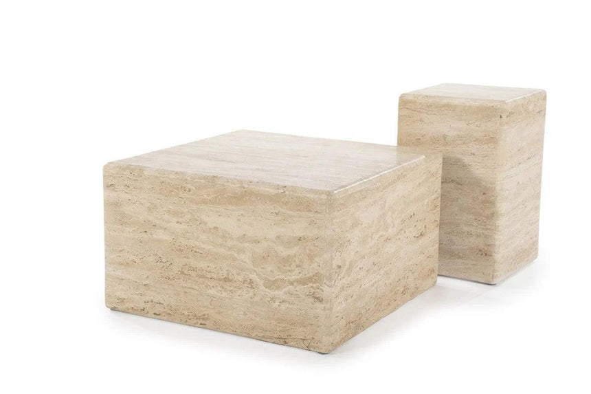 Donta Limestone Coffee Table