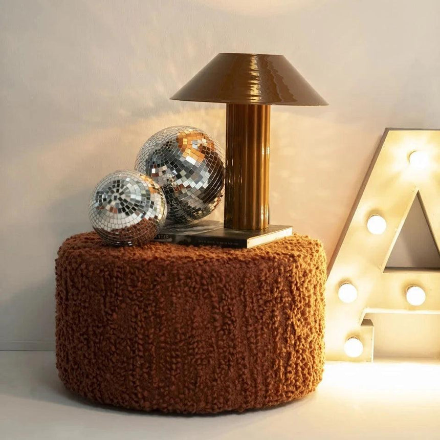 Vista fabric pouf Ø62