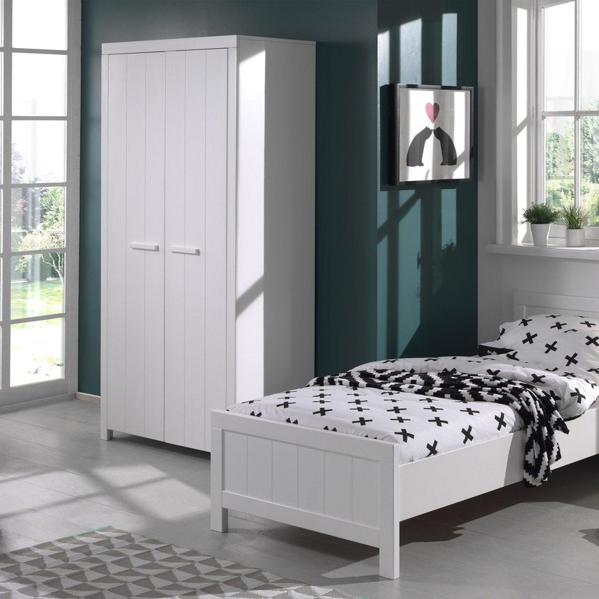 Erik 2-door wooden children's wardrobe