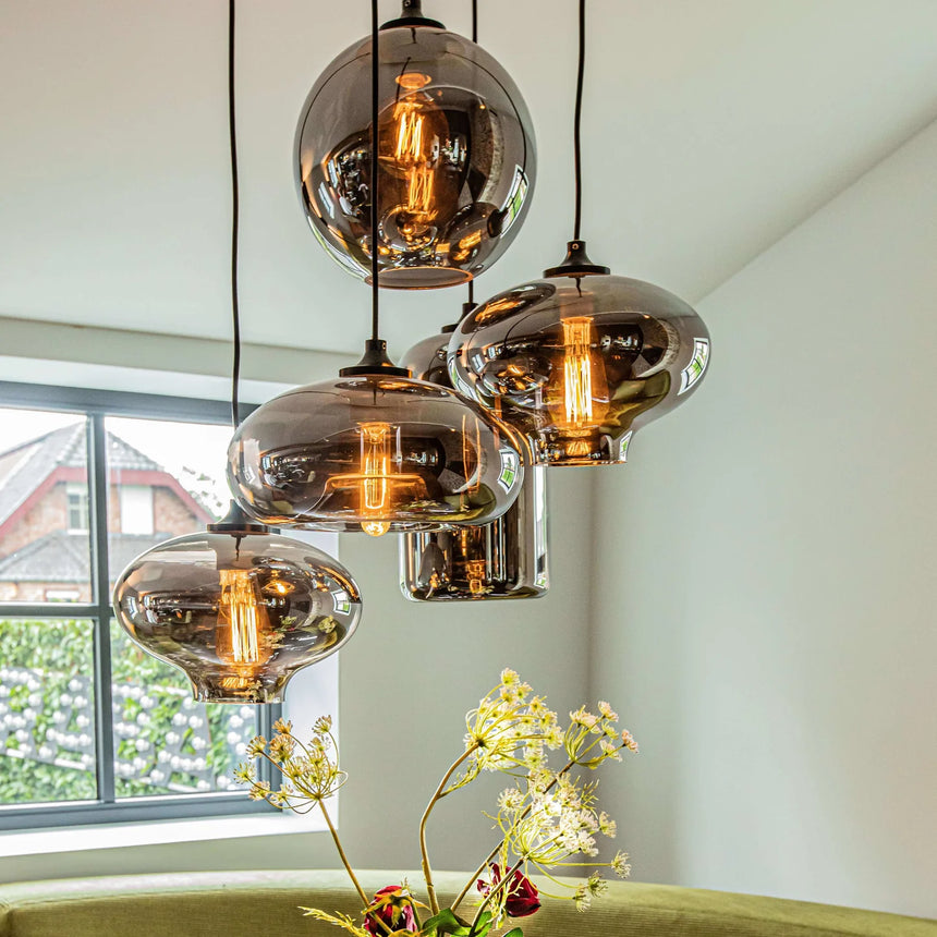 Lantern üveg függőlámpa