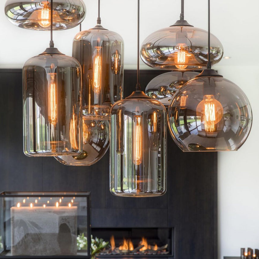 Tube üveg függőlámpa