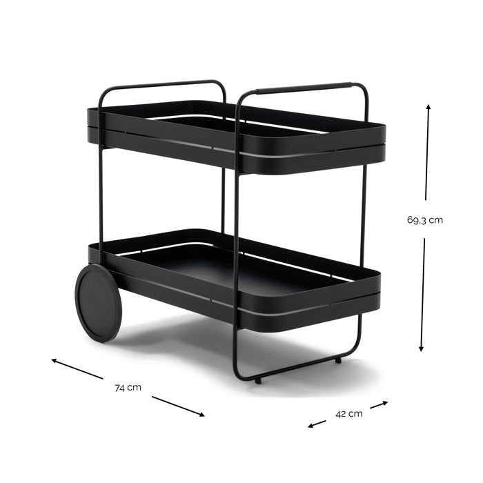 Gin & Trolley fém zsúrkocsi