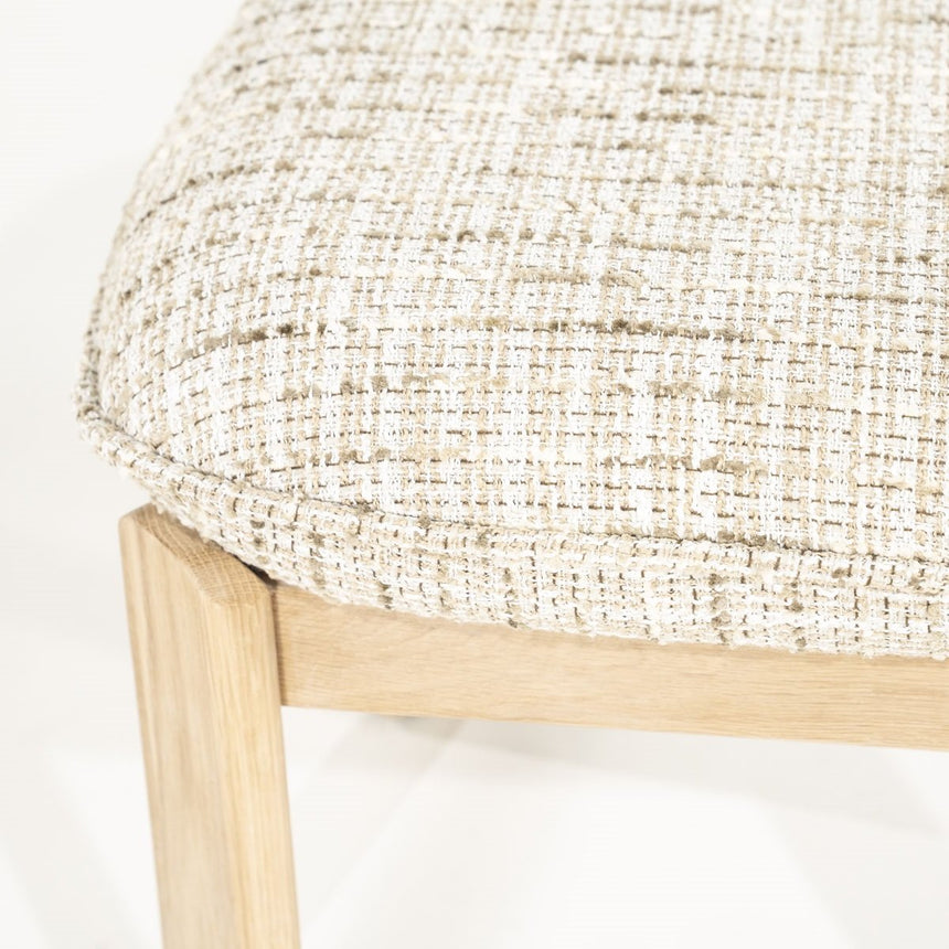 Luka fabric dining bench