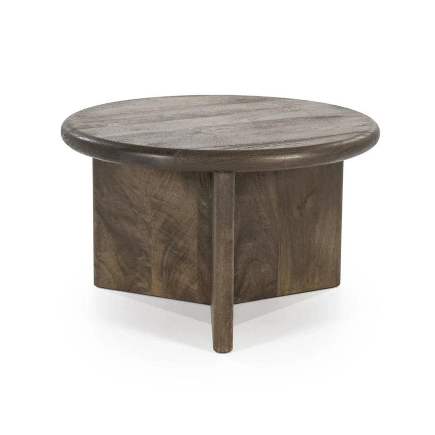 Leoti wooden coffee table Ø60