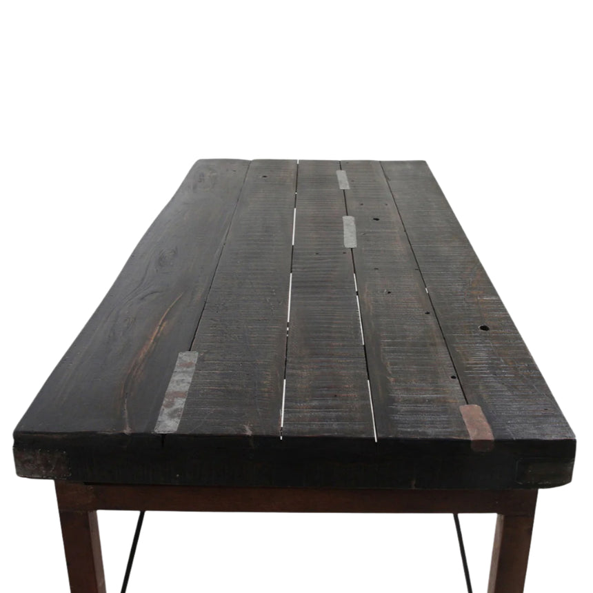 Dining wooden folding table 165x75