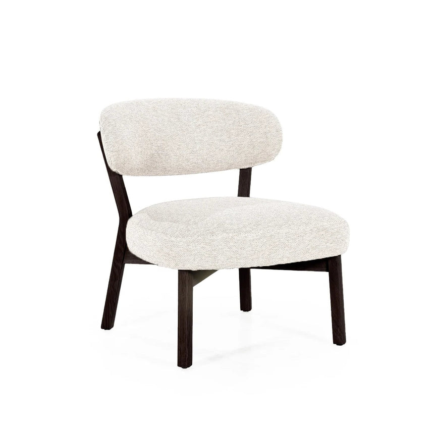 Mikky szövet fotel sötétbarna lábbal