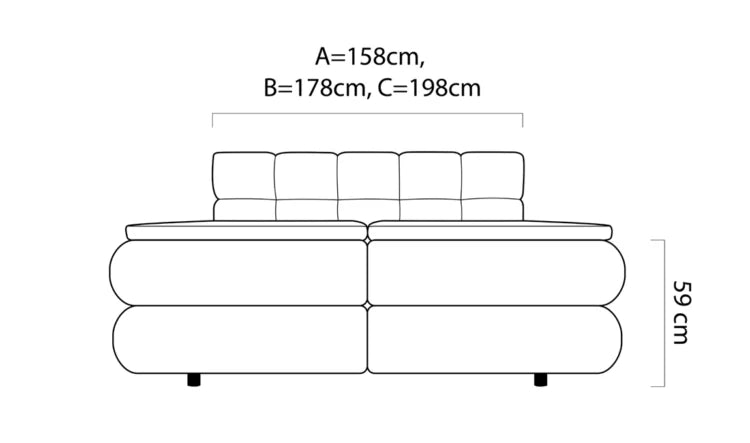 Foggia Boxspring ágy