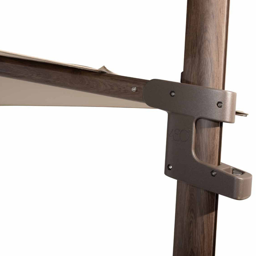 Finca szövet napernyő sötétbarna lábbal