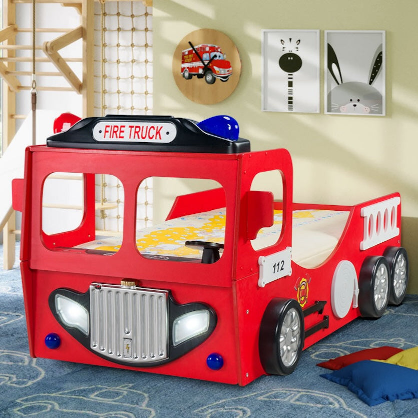 Fire Truck Wooden Crib