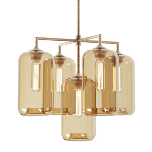 Glow M5 Tube üveg függőlámpa