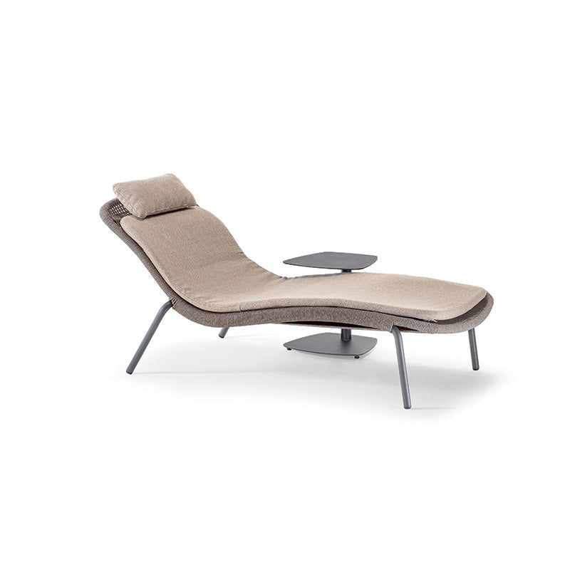 Panama fabric sun lounger
